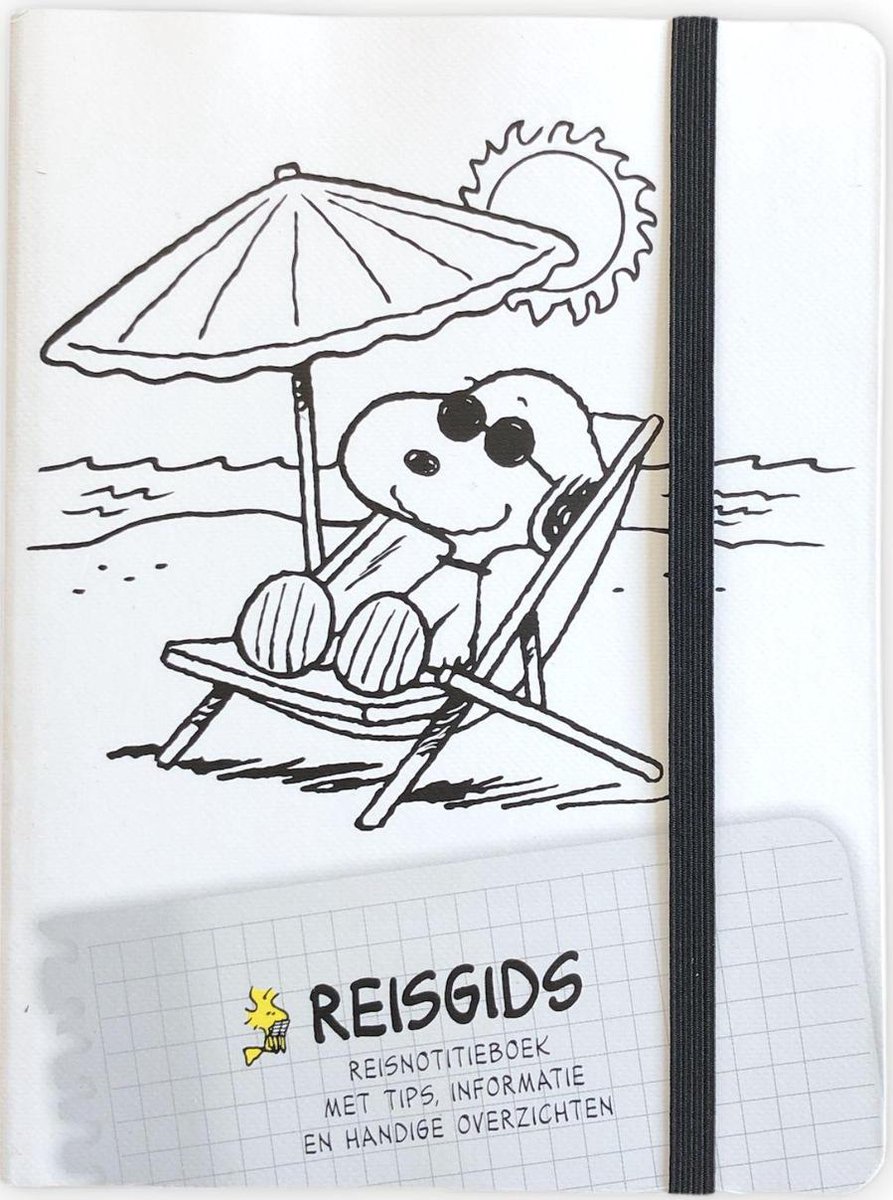 Snoopy Reisdagboek, Reisverslag - Reisnotitieboek - 160 pagina's