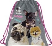 Cleo & Frank Gymbag Woof Woof - Zwemtas - 41 x 35 cm - Polyester