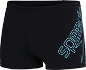 Speedo End Boom Logo Placement Aquashort Heren - Zwart Blauw - Maat S