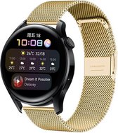 Luxe Milanese Loop Armband Geschikt Voor Huawei Watch3/Watch 3 Pro (Classic/Active/Elite) Smartwatch - Horloge Bandje - Metalen Milanees Watchband Polsband - Stainless Steel Mesh W