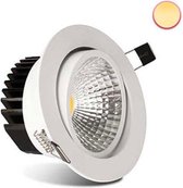 Dimbare LED Inbouwspot - 2 Stuks Voordeel - 2700K Warmwit - 7W - Bespaart 80% Energie - Kantelbaar