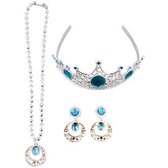 Ice Princess jewellery set - Sieradenset - Sieraden - Speelgoed - Blauw - kroon / oorbellen / ketting