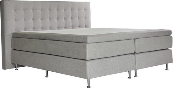 Larson - Boxspring Oslo - Lichtgrijs - 140x200