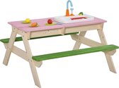 Picknicktafel - Speelgoed - Speeltafel - Tuintafel - Zandtafel -Hout - 94L x 89W x 50,5H cm