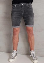 2Legare Noah Stretch Short Jeans - Mid Grey (103)