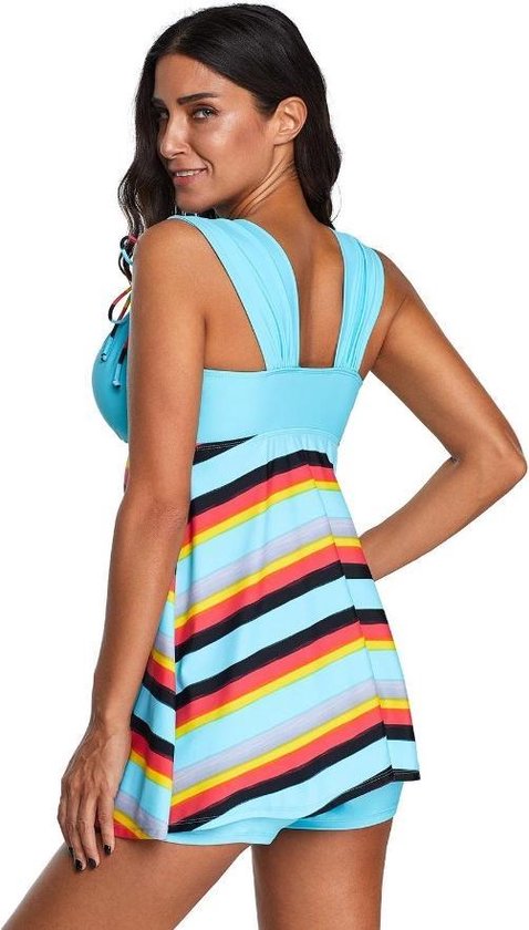 AI'MAGE Dames Tankini Badpak Tweedelig 2025 Halter V-hals Badpak met Shorts Buikcontrole Bescheiden Zwemkleding, S