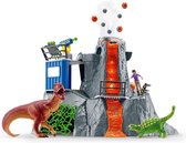 Schleich Dinosaurus Speelfigureset - De Grote Vulkaan Expeditie - Kinderspeelgoed voor Jongens en Meisjes - 4 tot 12 jaar - 36 Onderdelen - 42564