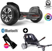 Gyroor G2 + Hoverkart | Oxboard |8.5 Inch Wielen | Hoverboard met Hoverkart | Elektrische Step Alternatief | Zwart