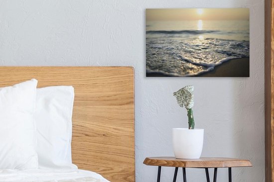 Peintures sur toile Mer - Soleil - Plage - 30x20 cm - Décoration murale