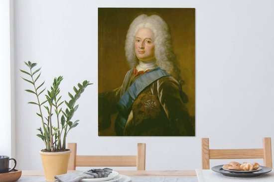 Peintures sur toile - Wilhelm VIII, landgrave de Hesse- Kassel - peinture de Philip van Dijk - 60x80 cm - Décoration murale