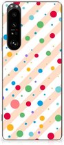 Telefoon Hoesje Sony Xperia 1 III Leuk TPU Back Cover Dots