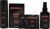 Merrell Set - Schoenverzorging - Athletic Gel Cleaner/ Rain & Stain Waterproofer / Premium Wipes- Voor de reiniging en bescherming van uw sneakers