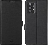 Voor Samsung Galaxy A32 4G ViLi K-serie schokbestendig TPU + PU lederen magnetische gesp horizontale flip case met kaartsleuven & portemonnee & houder (zwart)