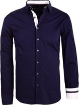 Carisma Blauw Overhemd Lange Mouw Met Stretch 8441 - S