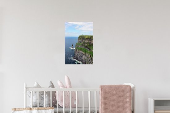 Muurstickers - Sticker Folie - De groene Kliffen van Moher in Ierland - 20x30 cm - Plakfolie - Muurstickers Kinderkamer - Zelfklevend Behang - Zelfklevend behangpapier - Stickerfolie