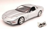 Chevrolet Corvette 1997 (Zilver) (30 cm) 1/18 Bburago - Modelauto - Schaalmodel - Model auto - Schaal model - Miniatuurauto - Miniatuur autos