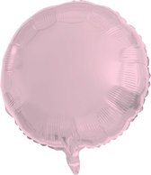 Folat - Folieballon Rond Pastel Roze - 45 cm