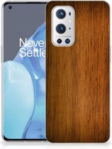 Smartphone hoesje OnePlus 9 Pro Leuk Case Super als Vaderdag Cadeaus Donker Hout