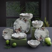 Serviesset met florale motieven 24-delig voor 6 persoons