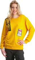 FnckFashion Dames Unisex Sweater NEXT "Limited Edition" Tuscan Geel Maat S