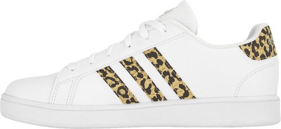 adidas Dames Witte Grand Court K Panterprint - Maat 36 | bol.com