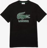 Lacoste Ronde Hals Logo Shirt Heren - zwart - maat M