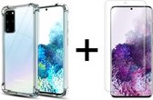 Samsung S20 Plus Hoesje - Samsung Galaxy S20 Plus hoesje shock proof case hoes hoesjes cover transparant - Full Cover - 1x Samsung S20 Plus screenprotector