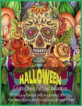 Halloween Coloring Book For Adult Relaxation