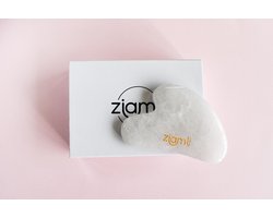 Grattoir Ziamli Gua sha - 100% jade blanc - Massage du visage - Jade blanc de qualité Premium - Massage Gua sha