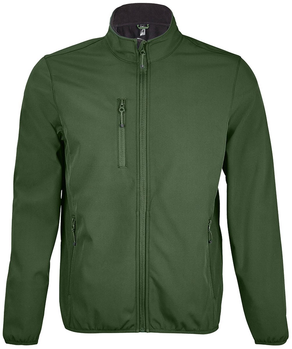 SOLS Heren Radian Soft Shell Jacket Bosgroen
