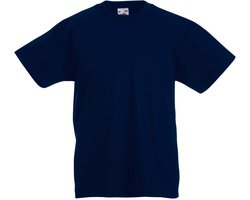 Fruit Of The Loom Originele T-shirt met korte mouwen voor kinderen / kinder (Donker Marine)
