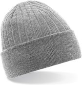Beechfield Thinsulate Thermische Winter / Ski Beanie Hat (Heide Grijs)
