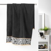 Handdoek Badhanddoek Orbella 70x130cm kleur zwart 100% katoen