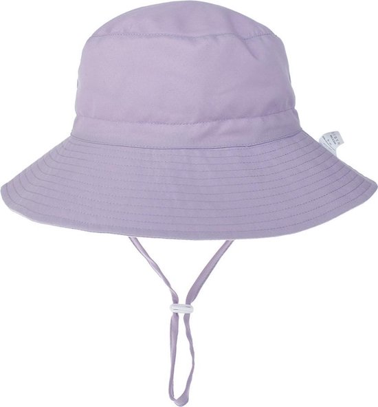 Chapeau de soleil uni violet bébé fille bambin (3-24 mois) - chapeau d'été - 46-50 cm