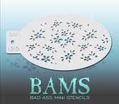 Bad Ass Stencil Nr. 1315 - BAM1315 - Schmink sjabloon - Bad Ass mini - Geschikt voor schmink en airbrush