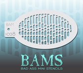 Bad Ass Stencil Nr. 1028 - BAM1028 - Schmink sjabloon - Bad Ass mini - Geschikt voor schmink en airbrush