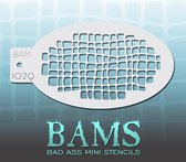 Bad Ass Stencil Nr. 1029 - BAM1029 - Schmink sjabloon - Bad Ass mini - Geschikt voor schmink en airbrush