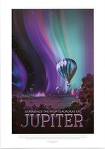 Mighty Auroras of Jupiter (Visions of the Future), NASA/JPL - Foto op Forex - 90 x 120 cm