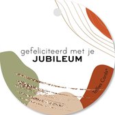 Tallies Cards - kadokaartjes  - bloemenkaartjes - Jubileum - Abstract - set van 5 kaarten - jubileum - mijlpaal - 100% Duurzaam
