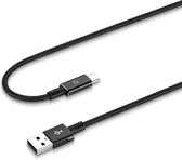 PEPPER JOBS USB C kabel A2C3M | USB C naar USB-A 2.4A | Gevlochten Nylon 3 meter