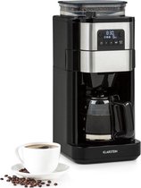 Klarstein Aromatica Taste 6 koffiezetapparaat 680W - geintegreerde kegelvormige koffiemolen - 6 kopjes - 750 ml glazen kan -  2 koffie-instellingen