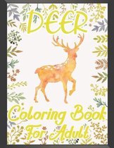 Deer Coloring Book For Adult
