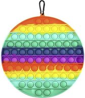 Pop it XL | fidget toy | groot formaat | cirkel rainbow