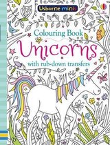 Colouring Book Unicorns with RubDown Transfers Usborne Minis