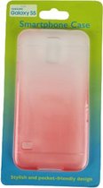 Samsung Galaxy S5 Hoesje - Rood / Transparant - Kunststof