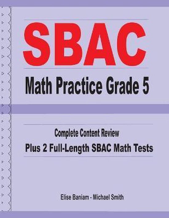 SBAC Math Practice Grade 5 - cover