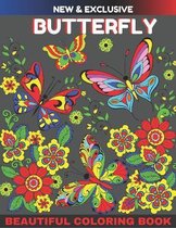 New And Exclusive Beautiful Butterfly Coloring Book: An Adult Coloring Book Wonderful Butterflies