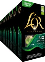 Bol.com L'OR Espresso Bio Espresso (9) - 10 x 10 Koffiecups NL-BIO-01 aanbieding