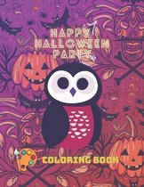 Happy Halloween Party Coloring Book