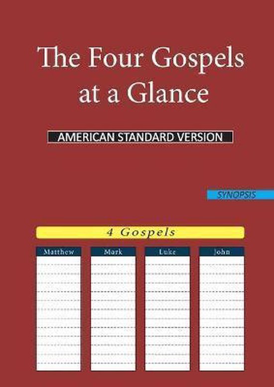 The Four Gospels at a Glance | 9783752610321 | American Standard ...